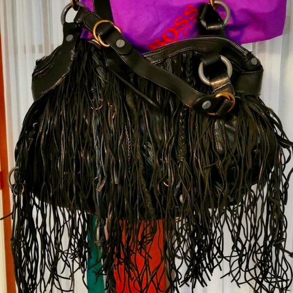 Hugo Boss Boho Tassel Purse - Picture 2 of 7